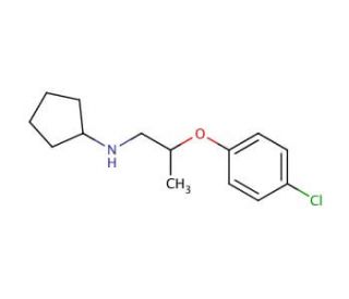 N-[2-(4-Chlorophenoxy)propyl]cyclopentanamine - chemical structure image