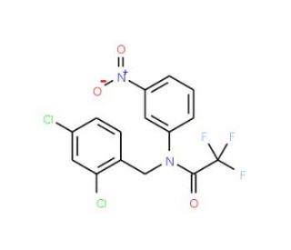 N-(2,4-Dichlorobenzyl)-2,2,2-trifluoro-N-(3-nitrophenyl)acetamide - chemical structure image