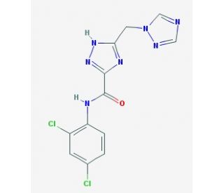 N-(2,4-dichlorophenyl)-3-(1H-1,2,4-triazol-1-ylmethyl)-1H-1,2,4-triazole-5-carboxamide - chemical structure image