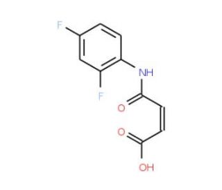N-(2,4-Difluorophenyl)maleamic acid (CAS 6954-64-9) - chemical structure image