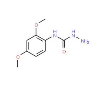 N-(2,4-Dimethoxyphenyl)-1-hydrazinecarboxamide (CAS 853097-58-2) - chemical structure image