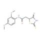 N-(2,4-Dimethoxyphenyl)-2-(2-mercapto-4-oxo-4,5-dihydro-1,3-thiazol-5-yl)acetamide - chemical structure image