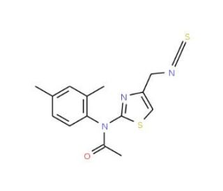 N-(2,4-dimethylphenyl)-N-[4-(isothiocyanatomethyl)-1,3-thiazol-2-yl]acetamide - chemical structure image