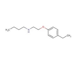 N-[2-(4-Ethylphenoxy)ethyl]-1-butanamine - chemical structure image