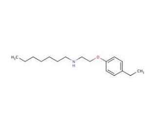 N-[2-(4-Ethylphenoxy)ethyl]-1-heptanamine - chemical structure image