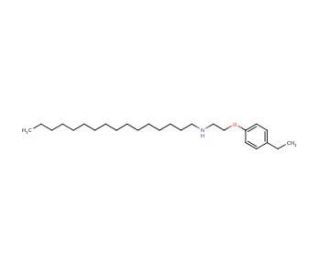 N-[2-(4-Ethylphenoxy)ethyl]-1-hexadecanamine - chemical structure image