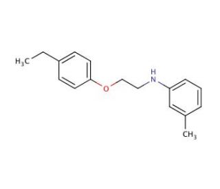 N-[2-(4-Ethylphenoxy)ethyl]-3-methylaniline - chemical structure image