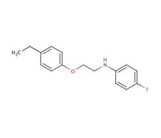 N-[2-(4-Ethylphenoxy)ethyl]-4-fluoroaniline - chemical structure image
