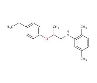 N-[2-(4-Ethylphenoxy)propyl]-2,5-dimethylaniline - chemical structure image