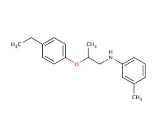 N-[2-(4-Ethylphenoxy)propyl]-3-methylaniline - chemical structure image