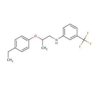 N-[2-(4-Ethylphenoxy)propyl]-3-(trifluoromethyl)aniline - chemical structure image