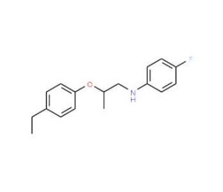 N-[2-(4-Ethylphenoxy)propyl]-4-fluoroaniline - chemical structure image