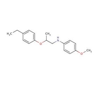 N-[2-(4-Ethylphenoxy)propyl]-4-methoxyaniline - chemical structure image