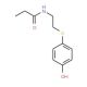 N-[2-(4-Hydroxyphenylsulfanyl)ethyl]propionamide (CAS 155196-03-5) - chemical structure image