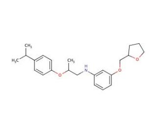 N-[2-(4-Isopropylphenoxy)propyl]-3-(tetrahydro-2-furanylmethoxy)aniline - chemical structure image