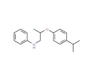 N-[2-(4-Isopropylphenoxy)propyl]aniline (CAS 1040686-23-4) - chemical structure image
