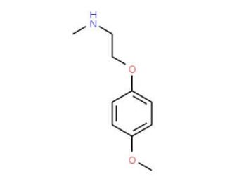 N-[2-(4-methoxyphenoxy)ethyl]-N-methylamine (CAS 102246-82-2) - chemical structure image