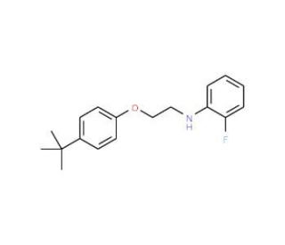 N-{2-[4-(tert-Butyl)phenoxy]ethyl}-2-fluoroaniline - chemical structure image