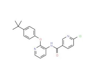 N-{2-[4-(tert-Butyl)phenoxy]pyridin-3-yl}-6-chloronicotinamide - chemical structure image