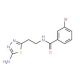 N-[2-(5-amino-1,3,4-thiadiazol-2-yl)ethyl]-3-bromobenzamide - chemical structure image