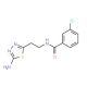 N-[2-(5-amino-1,3,4-thiadiazol-2-yl)ethyl]-3-chlorobenzamide - chemical structure image