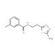 N-[2-(5-amino-1,3,4-thiadiazol-2-yl)ethyl]-3-methylbenzamide - chemical structure image