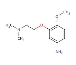 N-[2-(5-amino-2-methoxyphenoxy)ethyl]-N,N-dimethylamine - chemical structure image