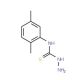 N-(2,5-dimethylphenyl)hydrazinecarbothioamide (CAS 64374-53-4) - chemical structure image