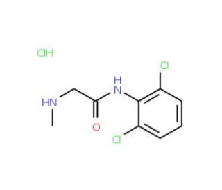 N-(2,6-dichlorophenyl)-2-(methylamino)acetamide hydrochloride (CAS 73623-37-7) - chemical structure image