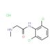 N-(2,6-dichlorophenyl)-2-(methylamino)acetamide hydrochloride (CAS 73623-37-7) - chemical structure image