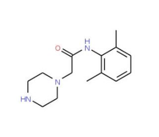 N-(2,6-Dimethylphenyl)-1-piperazineacetamide (CAS 5294-61-1) - chemical structure image