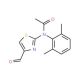 N-(2,6-dimethylphenyl)-N-(4-formyl-1,3-thiazol-2-yl)acetamide - chemical structure image