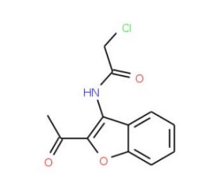 N-(2-acetyl-1-benzofuran-3-yl)-2-chloroacetamide - chemical structure image