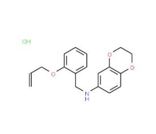 N-[2-(allyloxy)benzyl]-N-2,3-dihydro-1,4-benzodioxin-6-ylamine hydrochloride - chemical structure image
