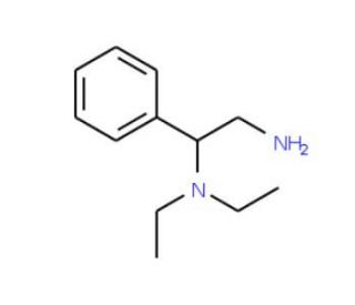 N-(2-amino-1-phenylethyl)-N,N-diethylamine (CAS 31788-97-3) - chemical structure image