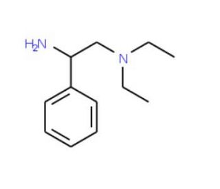 N-(2-amino-2-phenylethyl)-N,N-diethylamine (CAS 31788-87-1) - chemical structure image