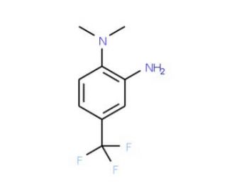N-[2-amino-4-(trifluoromethyl)phenyl]-N,N-dimethylamine (CAS 183251-95-8) - chemical structure image