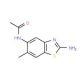 N-(2-Amino-6-methyl-benzothiazol-5-yl)-acetamide - chemical structure image