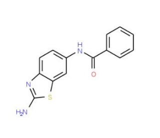 N-(2-Amino-benzothiazol-6-yl)-benzamide - chemical structure image