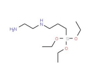 N-(2-Aminoethyl)-3-aminopropyltriethoxysilane (CAS 5089-72-5) - chemical structure image