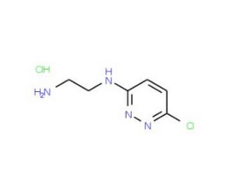 N-(2-aminoethyl)-6-chloropyridazin-3-amine hydrochloride (CAS 1170048-20-0) - chemical structure image