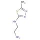 N-(2-Aminoethyl)-N-(5-methyl-1,3,4-thiadiazol-2-yl)amine - chemical structure image