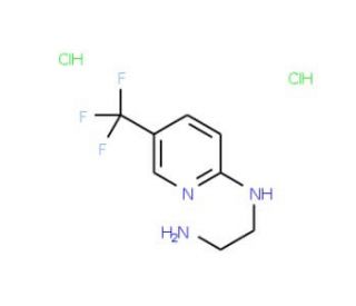 N-(2-aminoethyl)-N-[5-(trifluoromethyl)pyridin-2-yl]amine dihydrochloride - chemical structure image