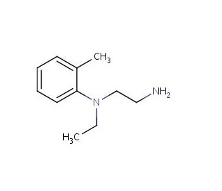 N-(2-aminoethyl)-N-ethyl-N-(2-methylphenyl)amine (CAS 347194-12-1) - chemical structure image