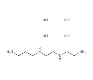 N-(2-Aminoethyl)-N&prime;-(3-aminopropyl)ethylenediamine tetrahydrochloride (CAS 187037-23-6) - chemical structure image