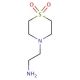 N-(2-Aminoethyl) thiomorpholine 1,1-dioxide (CAS 89937-52-0) - chemical structure image