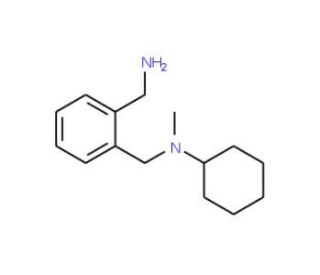 N-{[2-(aminomethyl)phenyl]methyl}-N-methylcyclohexanamine - chemical structure image