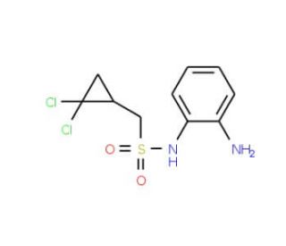 N-(2-aminophenyl)-1-(2,2-dichlorocyclopropyl)methanesulfonamide - chemical structure image