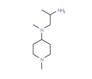 N-(2-aminopropyl)-N-methyl-N-(1-methylpiperidin-4-yl)amine - chemical structure image