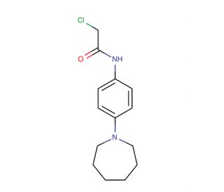 N-(2-Azepan-1-yl-phenyl)-2-chloro-acetamide (CAS 436087-23-9) - chemical structure image